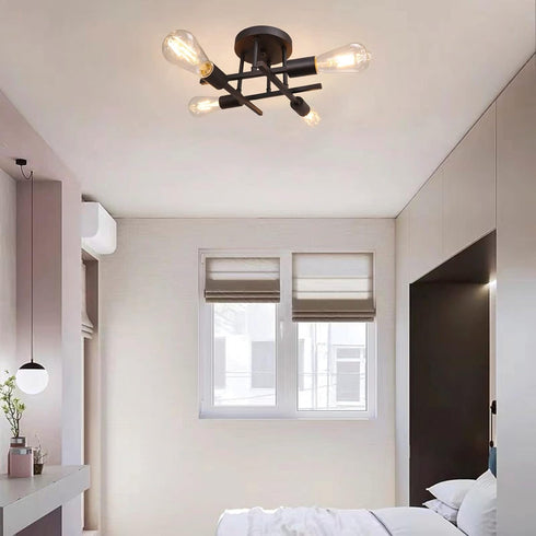 Modern Ceiling Light Fixture, Sputnik Chandelier, Mid Century Vintage Industrial Pendant Lighting for Living Room