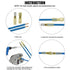 100PCS Insulated Heat Shrink Spade Connectors, Female/Male Quick Disconnect Wire Connector Kit
