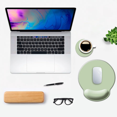 DOOKE Ergonomic Mouse Pad with Wrist Support, Cute Wrist Pad with Non-Slip Rubber Base for Computer, Laptop, Home
