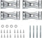 POWERTEC Kerf Mount Corner Bracket 4PK w/Mounting Hardware, Corner Braces for Coffee