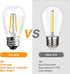 BRIMAX 6 Pack 2W LED Light Bulbs, Plastic LED Filament, 2700K Warm White, E26 Medium Base, Equivalent to 11w/20w/25w,
