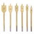 uxcell Spade Drill Bits for Wood, Paddle Flat Bit, 10 12 16 18 20 25 mm Hex Shank, High Speed Steel 6in1 Set