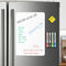 Magnetic Whiteboard for Fridge, 11 x 17 Inches Small Dry Erase Board with 4 Markers and 1 Eraser