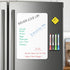 Magnetic Whiteboard for Fridge, 11 x 17 Inches Small Dry Erase Board with 4 Markers and 1 Eraser