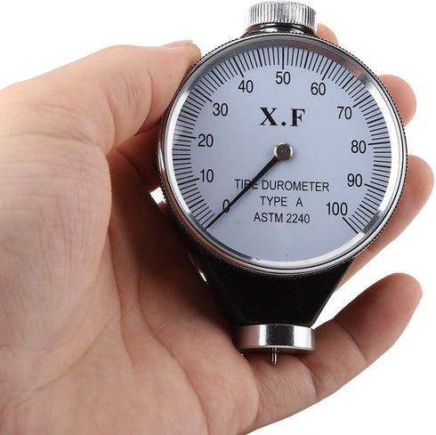 Hardness Tester Meter Durometer, Rubber Tire Durometer Hardness Tester Meter Shore Type A/O/D Dial Value 0-100 Degrees