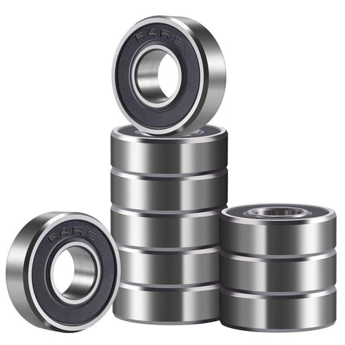 Donepart R4-2RS Ball Bearings, 1/4 x 5/8 x 0.196 inch, C3 High Speed, 10 Pack