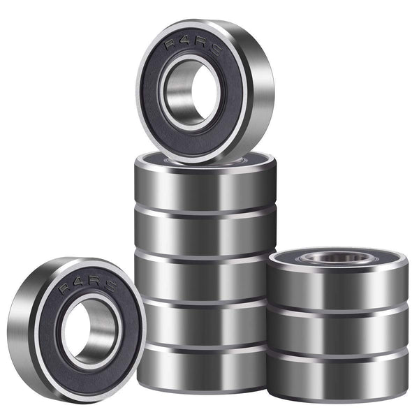 Donepart R4-2RS Ball Bearings, 1/4 x 5/8 x 0.196 inch, C3 High Speed, 10 Pack