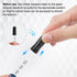 4pcs 1ml Dropper, Eye Dropper Glass with Measurements, Bent & Straight Tip, Liquid Accurate Dropper with Brush