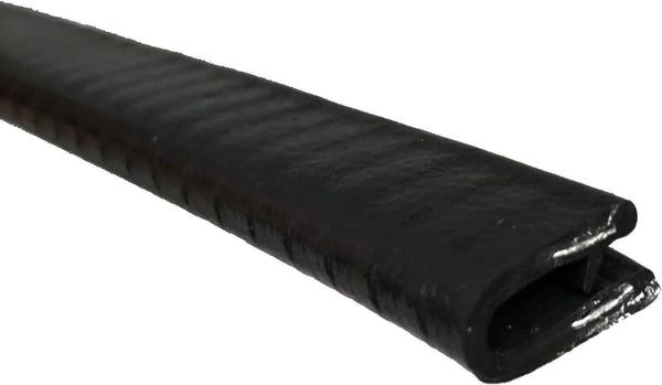 Flexible PVC Plastic Edge Protector, Sharp & Rough Surface Guard, 1/16' Edge, 9/16' Leg Length, Single Gripping Finger