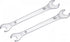 uxcell Thin Open End Wrench, 8mm x 10mm Metric, Mirror-Chrome Plated High Carbon Steel, 2 Pcs for Repairs