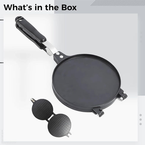 8.7 22 Cm Egg Roll Waffle Maker, in / Crispy Cone Pan, Non-Stick Double-Sided Griddle Plate, Aluminum Alloy Household