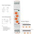 Baomain 16A SPDT Asymmetric Cycler Time Relay, Repeat Cycle Time Relay for Room Ventilation, TBT7-R1