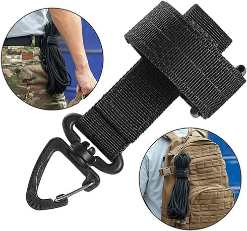 2Pcs Glove Holder for Duty Belt, Glove Clips for Work, Tactical Gloves Strap Keeper, Climbing Rope Storage Buckle