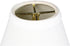 3x6x5 Small White Linen Clip-On Lampshade - for Chandelier Elegance