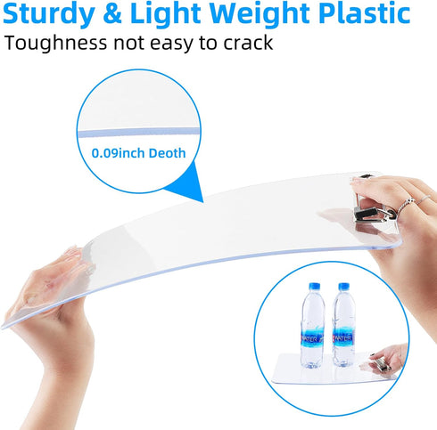 Plastic Clipboards Set of 30, Acrylic Clear Clip Board 8.5x11 for Classroom, Office & School Supply