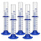 5PCS Graduated Cylinder Measuring Cylinder, Thick Glass Lab Cylinders (100ML)