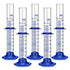 5PCS Graduated Cylinder Measuring Cylinder, Thick Glass Lab Cylinders (100ML)