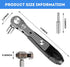Right Angle Screwdriver, 42 PCS 1/4 Mini Ratchet Set, 90 Degree Offset Wrench with Hex/Torx/Slotted/Phillips Bits