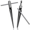 T Handle Tapered Reamer Set, 1/8"-1/2" & 3/16"-5/8" Tapered 6 Fluted Chamfer Woodworker Tool