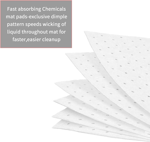 10 13 inch, (100 Oil Absorbent Pads Sheets x Waterproof Anti-Slip Speedy Dry Absorbent Mat, Oil Change Pads for Under