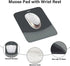 MOSISO Wrist Rest Support for Mouse Pad & Keyboard Set, Ergonomic Non-Slip Base Home/Office Pain Relief Pad with