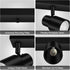 14.8ft 3 Hallway(GU10 Bulb) Plug-in Track Lighting LED, Track Light Fixtures Ceiling, Black Plug in Wall Lights