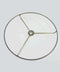 TEXAS LAMP PARTS 5" TOP NICKEL-PLATED SPIDER TO MAKE LAMP SHADE