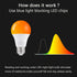 LED Amber Light Bulbs, A19 9W (60W Equivalent), 1800K E26 Amber Soft Light Bulbs, 2 Pack