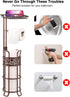 3 Upgraded Toilet Paper Holder Stand for Bathroom, Holds Big Rolls of Jumbo Mega Paper, Top Shelf for Wipes Tissue