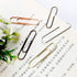 Rurili 50 Pieces Metal Paper Clips, 50 mm, Bronze for Office, School, and Personal Use