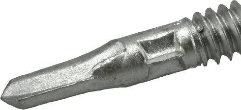 Premium Self-Drilling Metal Screws, Silver, #10 x 1-7/16 inches, Epoxy Coated Steel, Wafer Head, Box of 68 Screws