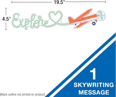 Carson Dellosa Let's Explore 16-Piece Inspirational Bulletin Board Cutouts, Travel Theme Classroom Wall Decor