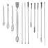 Laboratory Spatula, Double Ended Reagent Spoon, 12Pcs Stainless Steel for Easy Scooping