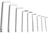 MAXPOWER 9PCS Long Arm Ball End Hex Key Wrench Set, Industrial Grade Allen Wrenches, CR-V Steel, SAE Size 1/16 - 3/8
