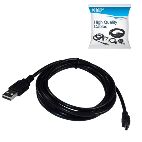 HQRP Long 6ft USB to Mini USB Cable Compatible with Canon imagefor