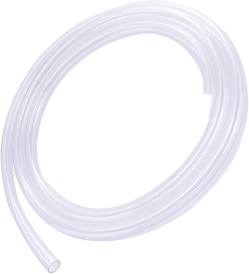 Silicone Tube 1/4"(6mm) ID x 3/8"(10mm) OD, Clear Flexible Silicone Rubber Tubing for Water Air Hose Pipe