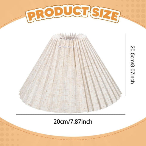 Generic 54 Pleated Lampshade Replacement Modern Easy Assembly Detachable Desk Lamp Cover Floor Light Cover