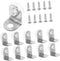 LIFKOME 1set Stainless Steel Corner Brace Right Angle Brackets for Furniture Support Stable