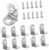 LIFKOME 1set Stainless Steel Corner Brace Right Angle Brackets for Furniture Support Stable