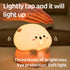 CQDAKET Dimmable, Sea Otter Night Light for Kids, Rechargeable Bedside Touch Lamp, with Timer, Soft Silicone Nursery