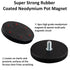 60lb D1/4-20 2Pack ULIBERMAGNET Magnetic Tripod Head Base with Male Thread , Soft Rubber, Magnetic Mounting for Action