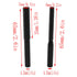 LQ Industrial 2PCS 6.35mm Diamond Straight Router Bit Black Brazed Quartz Stone Jointing Knife with Handle for Cutting