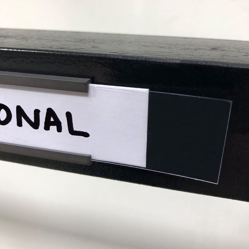 SmartSign Magnetic 'C' Channel Label Holders for Metal Racks and Shelves, Pack of 25 | 0.75" x 3"