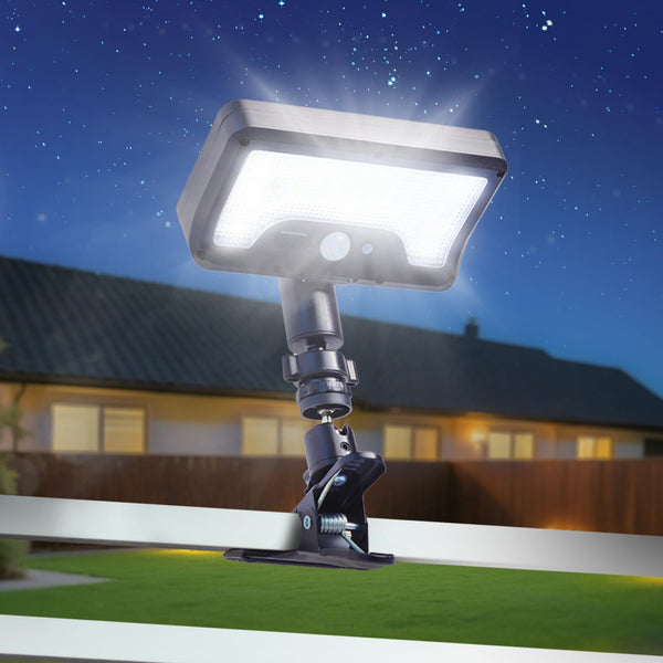Clip On Solar Light Outdoor, Motion Sensor Security Light, USB Charging and