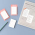 Monolike Basic Line Orange Sticky-it, 6p Set Self-Adhesive Memo Pad, 50 Sheets