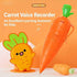 Generic 2-Pack 60-Second Carrot Pen with Voice Recorder | Cute Recording Ballpoint Pen for Kids | Smooth-Writing, Fun