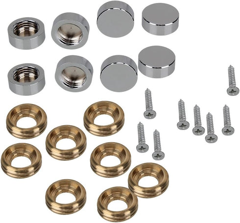 BQLZR Copper Decorative Screw Nails, 14mm Dia, Pack of 8, Home Decor