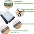 generic Tarp4x20 Grommets Clear Waterproof Cover FT Multipurpose Foldable Clear Tarps Snowproof Plastic PVC Tarp
