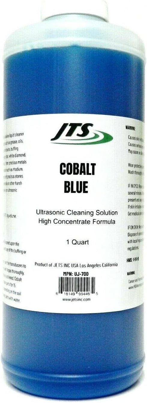 JTS Jewelry Ultrasonic Cleaning Solution Cobalt Blue 1 Quart Clean Jewelry Compounds