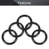 Othmro 10pcs Nitrile Rubber O-Rings, 0.41inch OD, 0.29inch ID, Black Gasket Assortment for Plumbing Sealing
